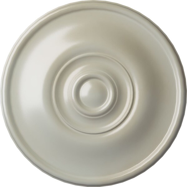 Ekena Millwork Jefferson Ceiling Medallion (Fits Canopies up to 2 7/8"), Hand-Painted Flash Blue, 11 3/4"OD x 3/8"P CM12JEFBS - main